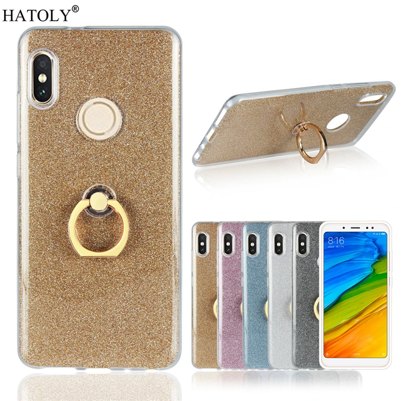

Xiaomi Redmi Note 5 Pro Case Xiaomi Redmi Note 5 Pro Cover Soft Silicon Shell Finger Ring Bling Case For Xiaomi Redmi Note 5 Pro