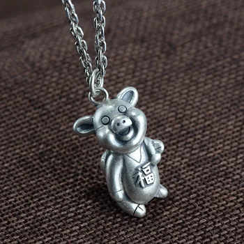 

S990 retro stereo of the Thai silver pendants wholesale purse children with silver ornaments