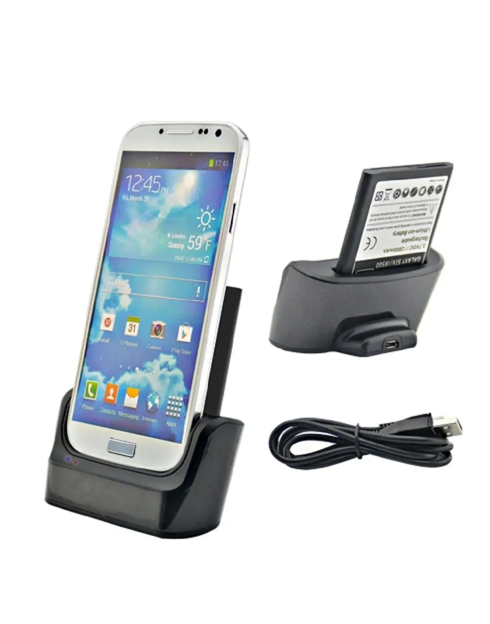 DUAL SYNC USB DOCKING STATION DOCK + BATTERY CHARGER FOR SAMSUNG GALAXY