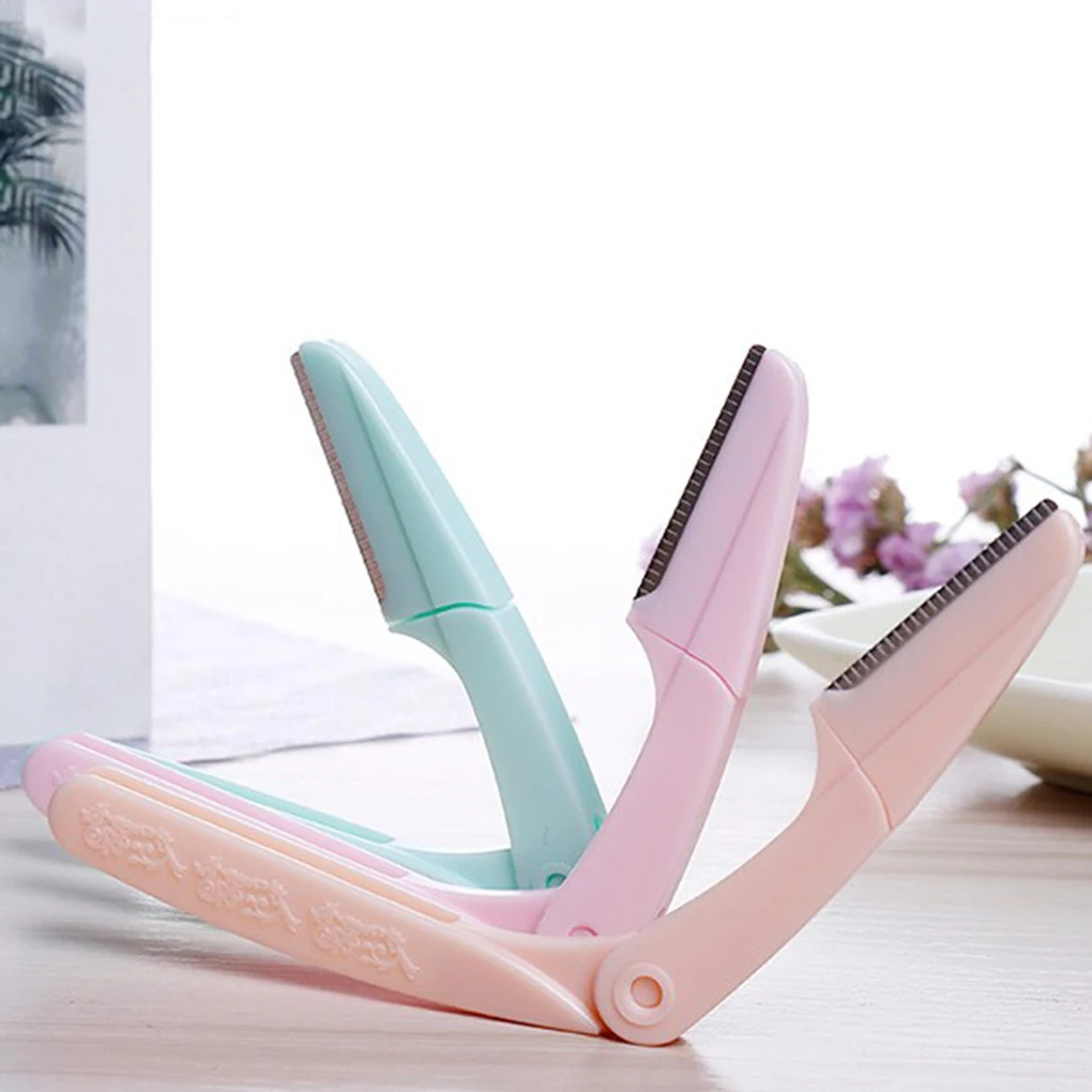 3PCS/Set Women Portable Colorful Eyebrow Trimmer Face Hair