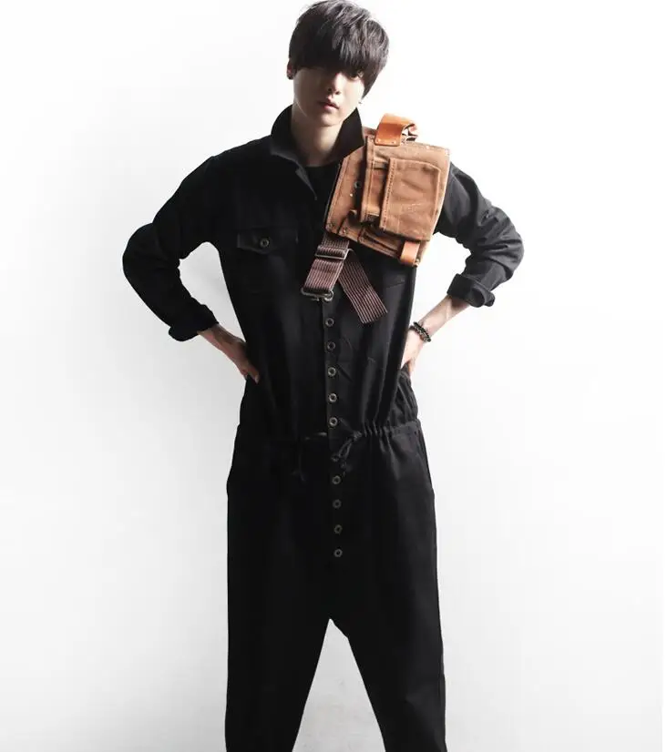M-4XL хит Qiu dong мужские новые модные комбинезоны спецодежда Слаксы