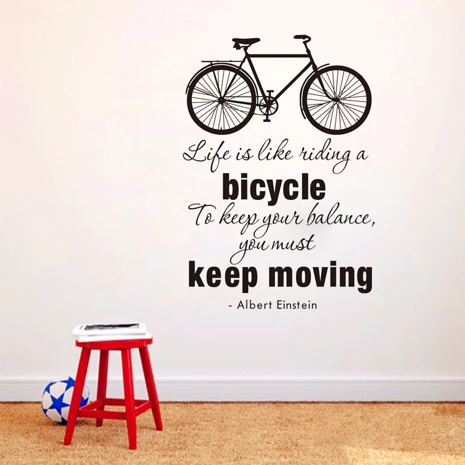Leven Is Als Een Fiets Citaat Bike Muursticker DIY fietsen