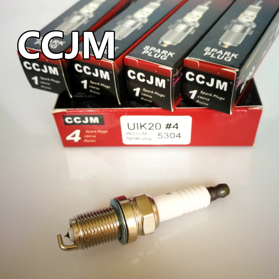 

spark plug 4pcs/lot CCJM Iridium car original IK20 5304 candle power for audi Tuned aorolla camry