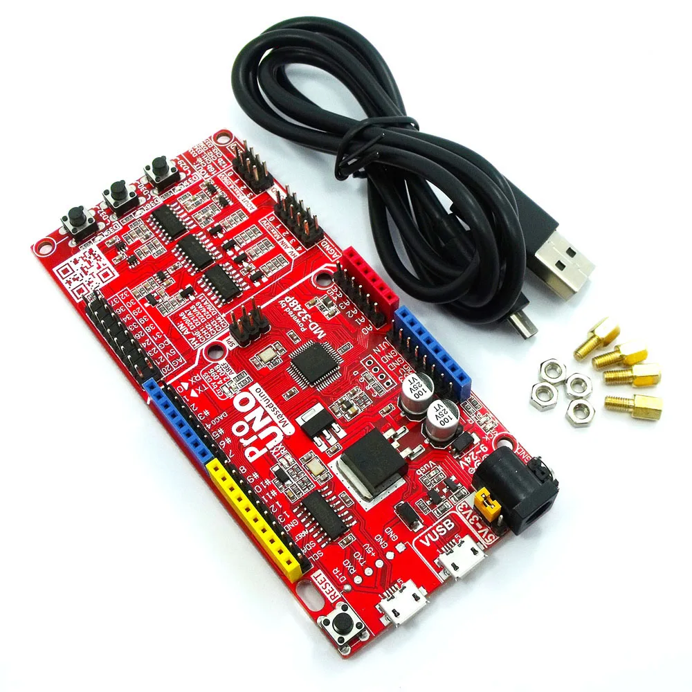 Встроенный ЦАП Massduino UNO Pro R3 для arduino uno r3 совместимый с DAQ 16 бит ADC 4 096 в источник