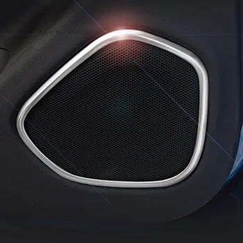 

AITWATT For Volvo XC60 XC 60 2018 2019 Stainless Steel Speaker Audio Horn Ring Mask Moulding Trims Inner Cover Car Styling 4Pcs