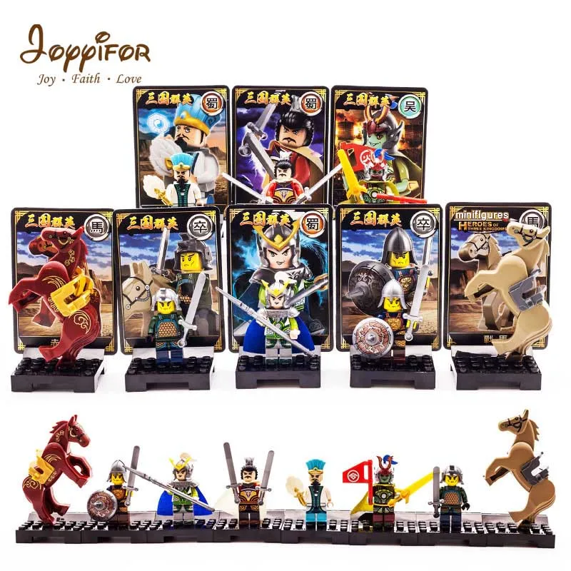 

Joyyifor Three Kingdoms Heroes DIY Blocks Ninja Model Building Blocks Compatible With Legoingly Puzzle Assembly Toy