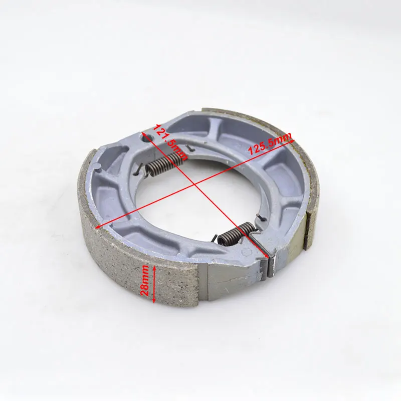 High Quality Motorcycle Rear Wheel Brake Shoe Drum Brake Shoes Sets For SUZUKI GN125 BAJAJ100 GS125 RX125 BM100 Haojue