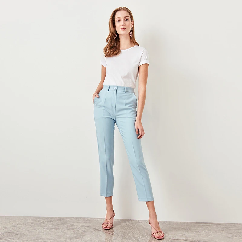 

Elegant Office Lady Pencil Pants Women 2019 Autumn Winter Harajuku Slim Pockets Trousers Korean Harem Pants Pantalon Femme