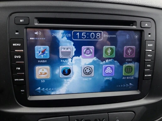 Автомобильный gps навигатор радио для Dacia Duster Logan Sandero Lada/Xray стерео с bluetooth радио 1080p видео