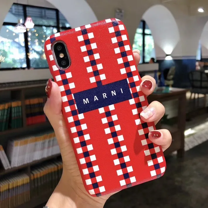 Only Case-Red Модный чехол для телефона, чехол для iPhone X XS Max, роскошный бренд для iPhone 7, 8, 6 Plus, ремешок на запястье, чехол, Твердый чехол для телефона - Цвет: Only Case-Red