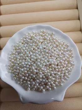 

3-4MM White Mini Round Pearls Loose Baby Pearl Beads for Oyster 11 Colors Available DIY Jewelry Making Pearls Wholesale LP85