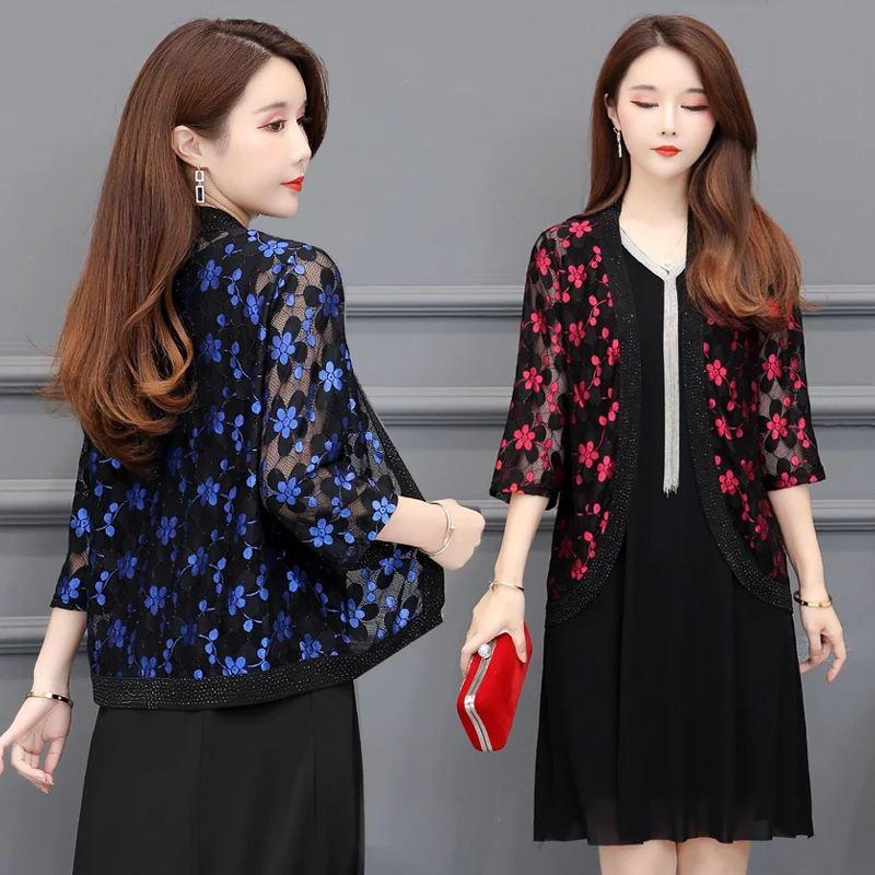 Summer 2019 Fashion Women Cardigan Crochet Shrug Long