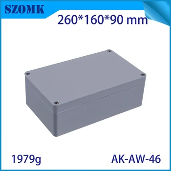 

szomk die cast aluminum enclosure IP66 waterproof junction box for outdoor instrument project case pcb board design260X160X90MM
