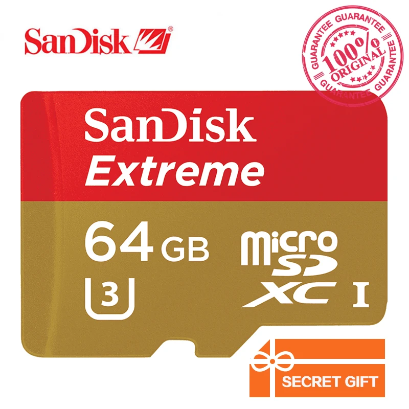 Prix pour D'origine SanDisk Mémoire Extrême Carte microSD UHS-I Carte microSDXC Class10 U3 90 MB/S 64 GB TF Support de la Carte Vérification Officielle Prix pour D'origine SanDisk Mémoire Extrême Carte microSD UHS-I Carte microSDXC Class10 U3 90 MB/S 64 GB TF Support de la Carte Vérification Officielle