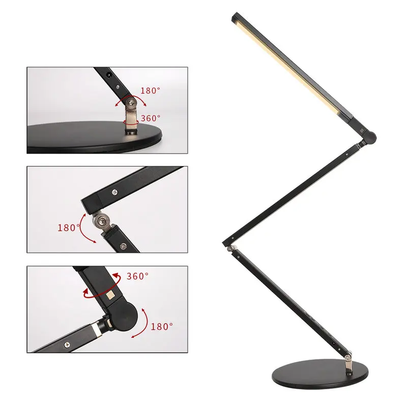  Energy Saving Modern LED Desk Lamp with Clamp Dimmer Swing Long Arm Business Office Study Desktop L - 32888165094