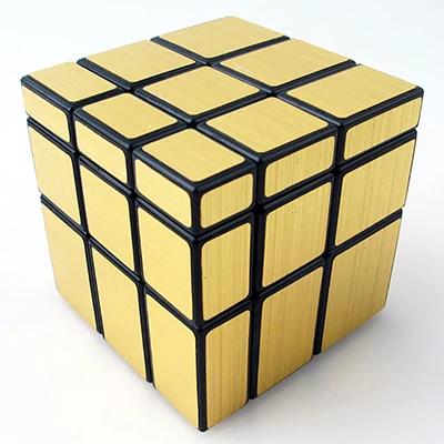 Gold black bottom 3x3x3, волшебный зеркальный куб, профессиональная золотистого и серебристого цветов; Цвет Cubo Magico с глянцевым покрытием головоломка Скорость твист изучение и образование игрушки - Цвет: Gold black bottom