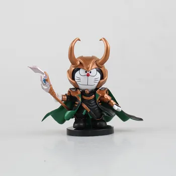 

Anime Action Figure Doraemon Cosplay Loki PVC Car Decoration Dolls Collectible Model Toy 10cm