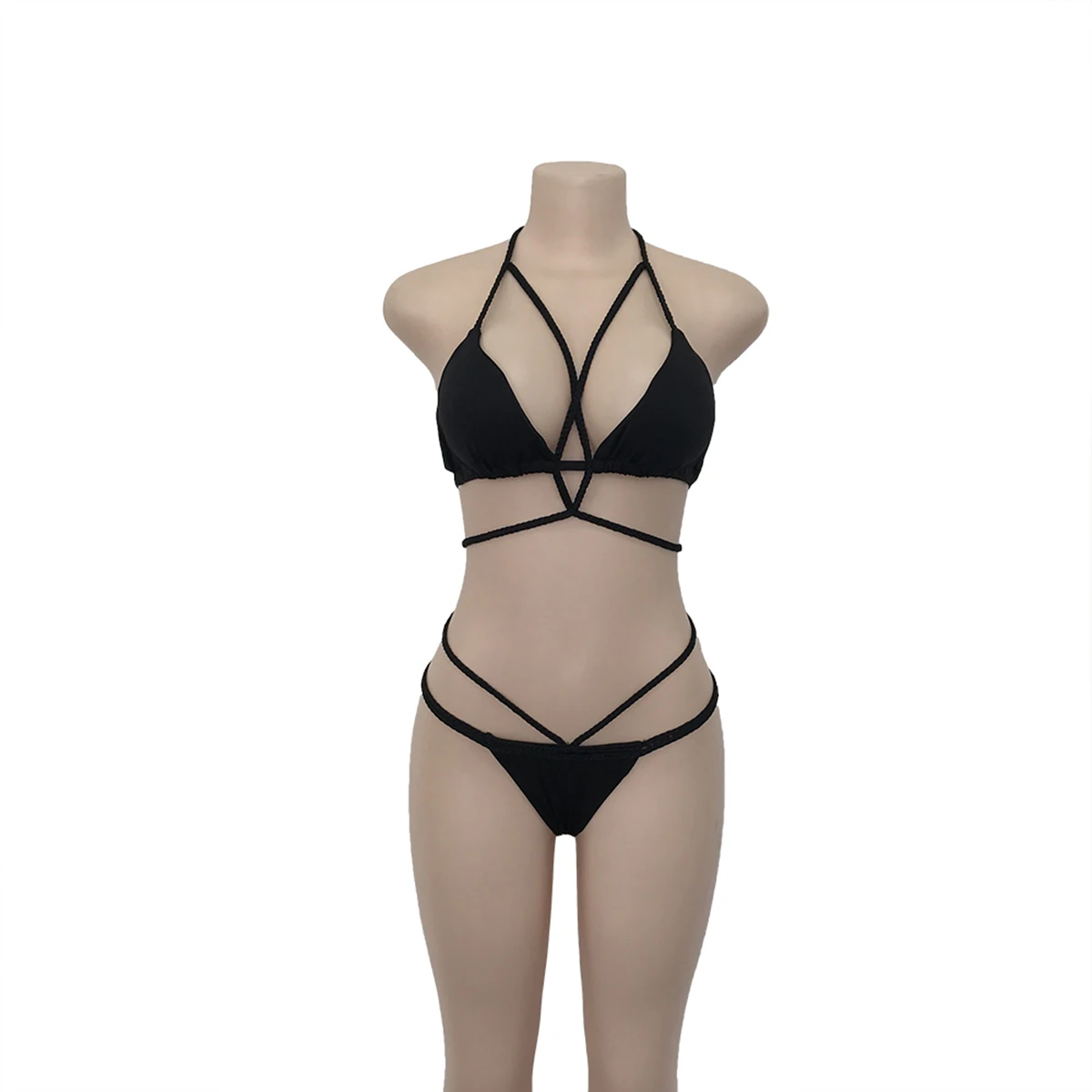 

Two Piece Sexy Push Up Bra Strap Bikini Set Summer Beach Swimwear Bathing Suit for Women Girls