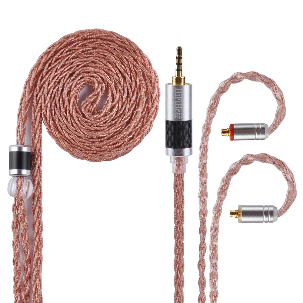 AK HiFiHear 8 Core посеребренный кабель 2 5/3 5/4 4 мм балансный с MMCX/2pin разъем для AS16 ZSN ZS10 PRO