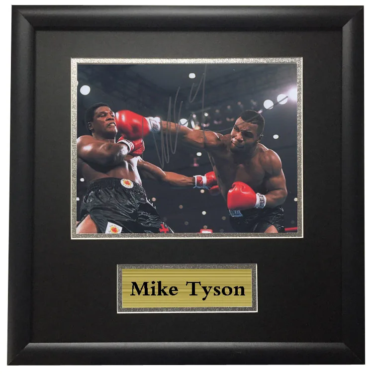 

Memorabilia boxer Mike Tyson come with SA COA autographed signed Photo Framed
