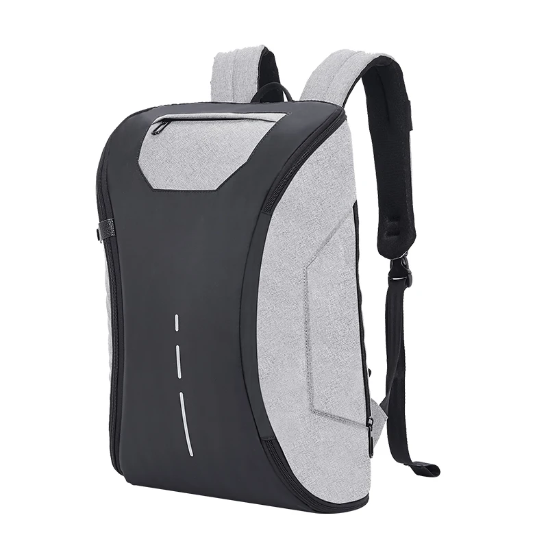

PVC Anti-theft Laptop Backpack Usb Charging Backpacks Men Slim Multi-functional Waterproof School 180 Opening Design Bagpack