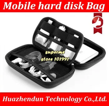 

DEBROGLIE Hand Carry hard Drive Enclosures Bag Case Cover Compartments for 2.5" HDD Hard Disk Mobile Power bank