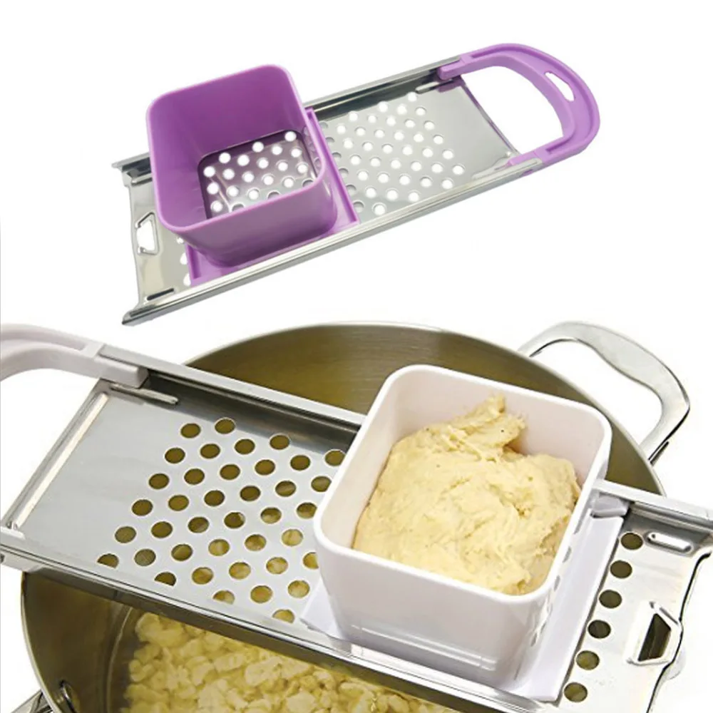 Высокое качество нержавеющая сталь Spaetzle чайник Лапша клецки с безопасной Хоппер
