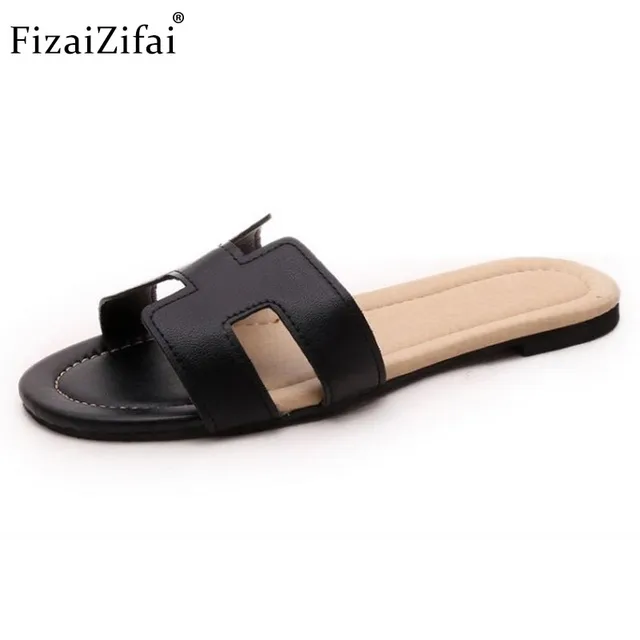 FizaiZifai new arrival brand quality leisure women sandals slippers summer shoes beach flip flops women's footwear size 35-40
