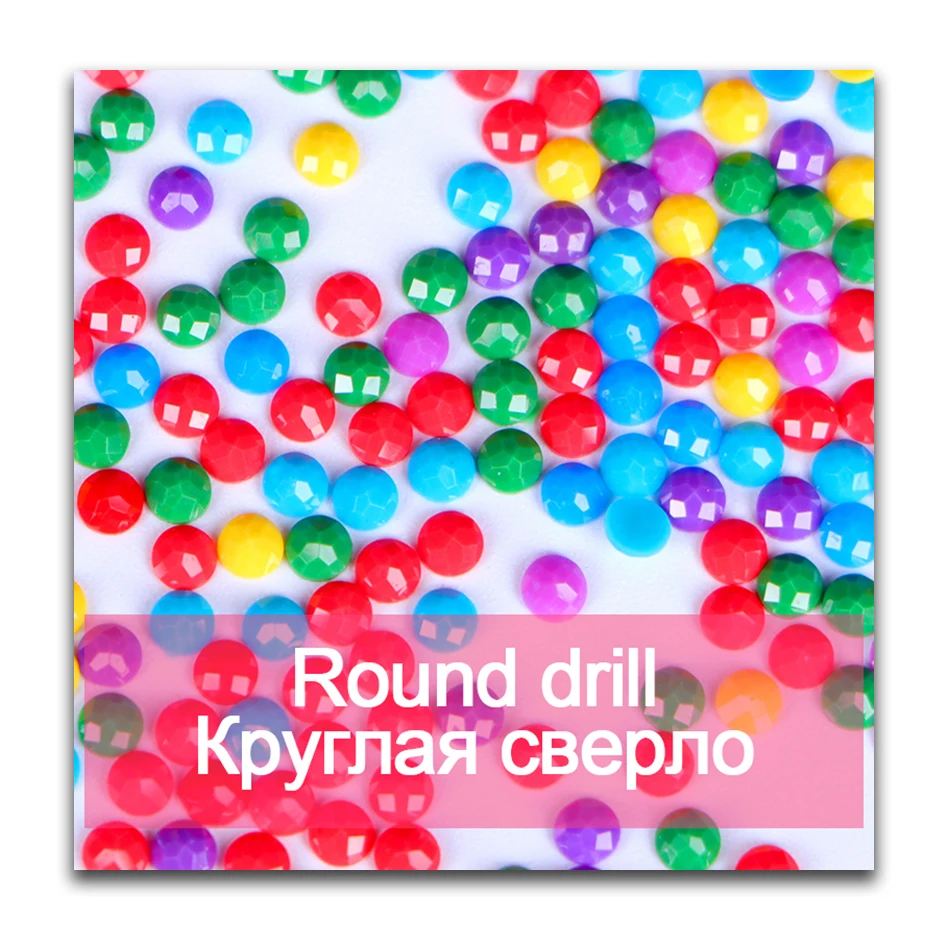 

447 Color Full Square/Round Drills Resin Diamond 5D DIY Diamond Painting 3D Diamond Embroidery Rhinestone Mosaic Stone KBL