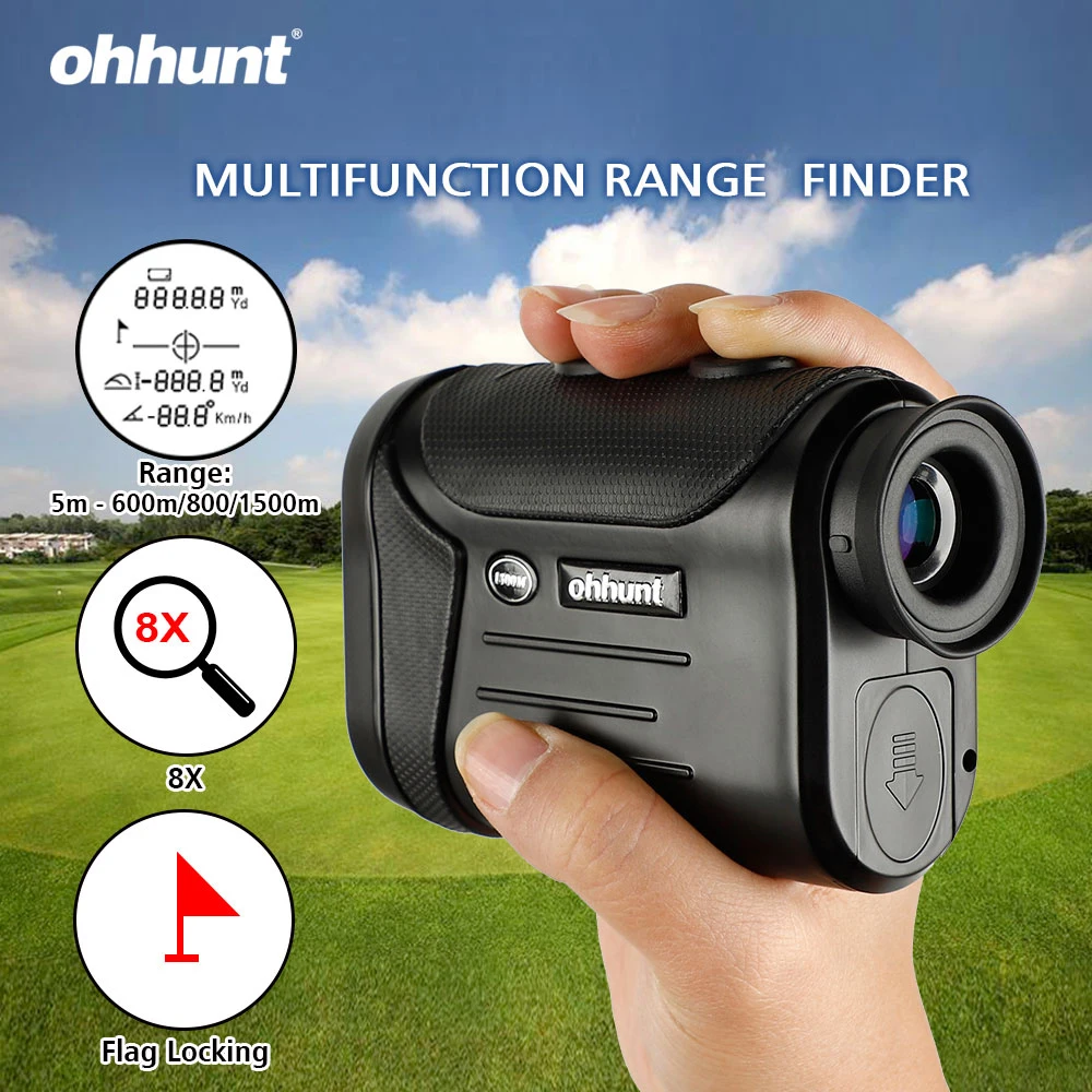 Ohhunt 8X 600 м 800 1500 многофункциональный лазерный дальномер охотничий Монокуляр для
