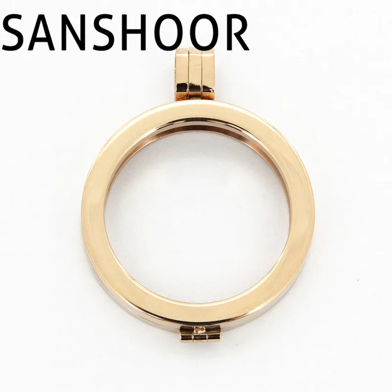 

SANSHOOR Stainless Steel Plain Coin Holder Fit For 33MM Coin