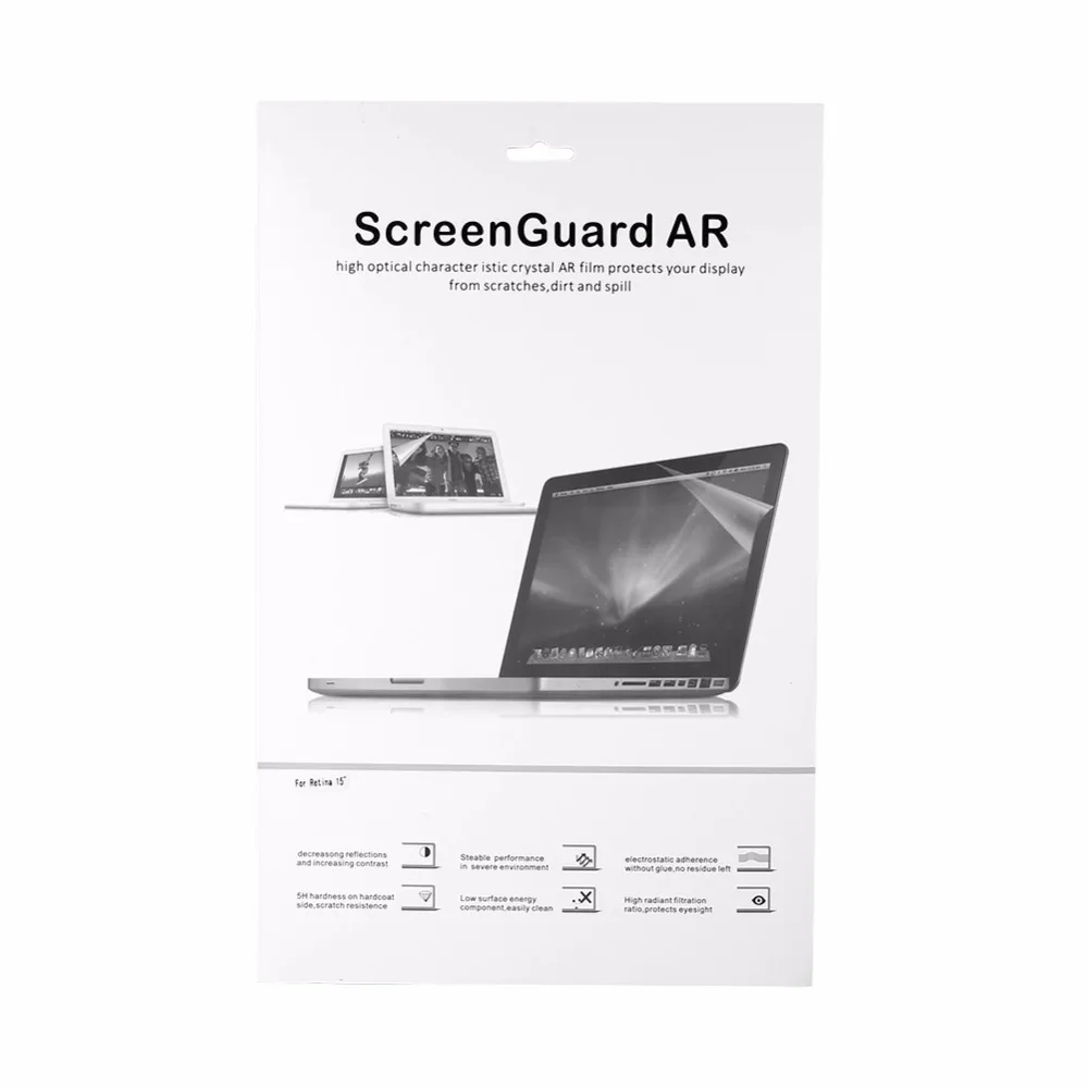 

Ultra-thin Crystal Clear Film Screen Guard Protector Laptop Cover For Mac Retina 15.4 inch