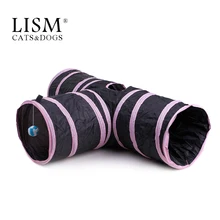 

Foldabe Pet Cat Tunnel Indoor Outdoor Pet Cats Training Toys for Cat Kitten Rabbit Animals Play Tunnel Tubes 3 Holes