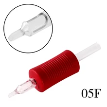 5FT 20 шт красный одноразовый зажим для нанесения татуировки трубки с наконечниками профессиональные аксессуары для татуировки оборудование поставка оборудования "(25 мм