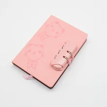 Дневник с замком Cat notebook Caderno Sketchbook Defter канцелярские блокноты и журналы Libreta Cuaderno Travelers