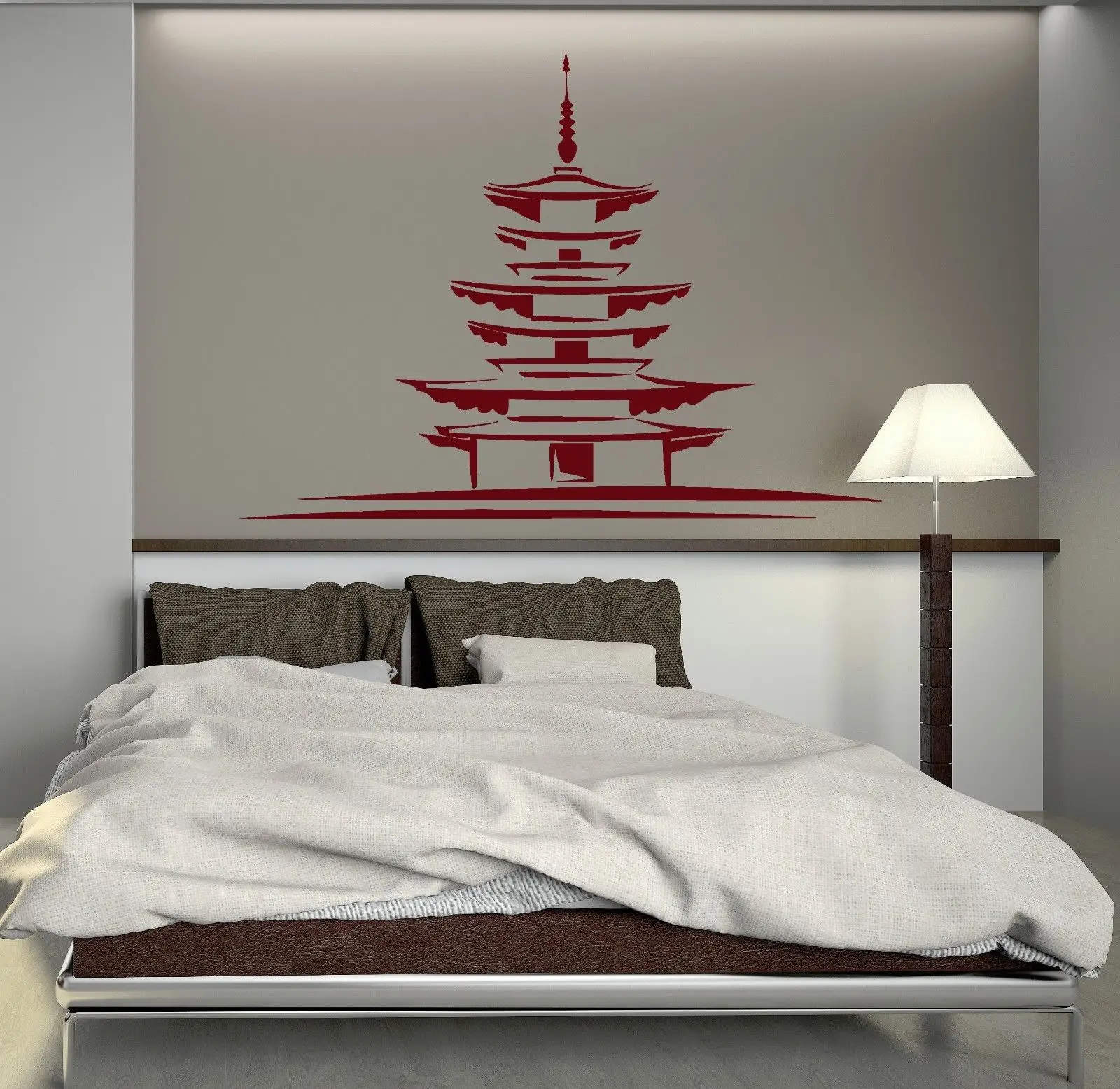 new home Vinyl Decal Japan Japanese Architecture Oriental Decor Art
