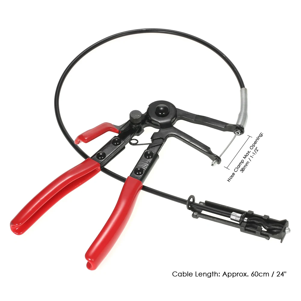 

24" multitool Cable-type Flexible Hose Clamp Pliers hand repair tool with Flexible Wire Shaft Fuel Oil Water Hose Tool