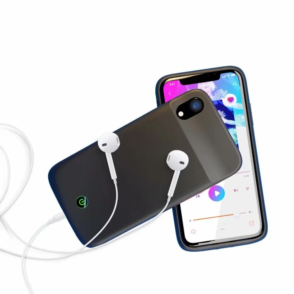 5500mah Battery Charger Case For iPhone XR With Magnetic Attraction Audio 5000mah Power Bank