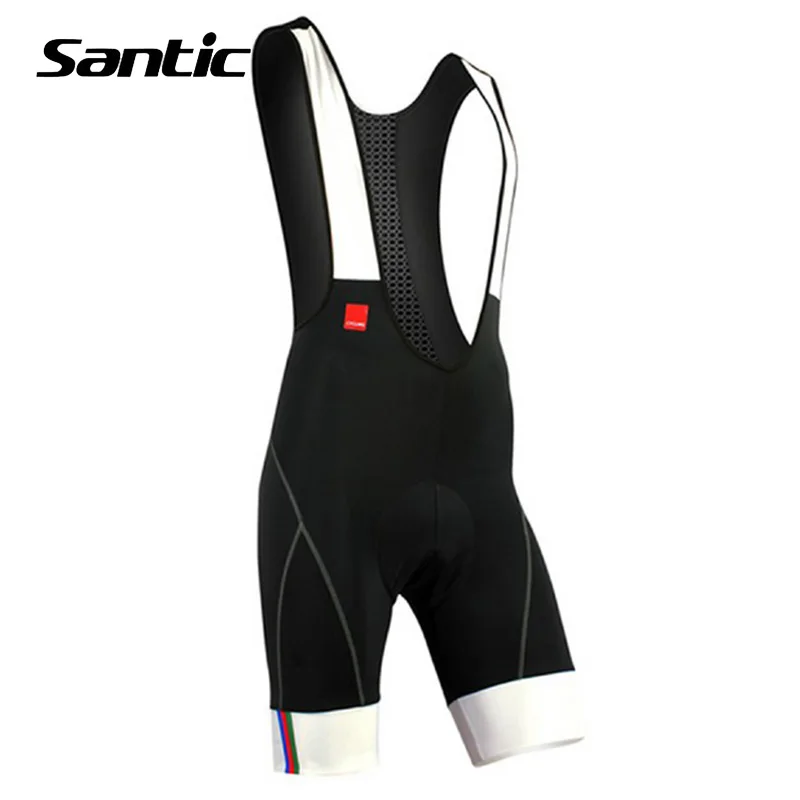 Road Bike Bib Shorts Padding Cycling Short Pants Mens Bicycle Brace Tights Black