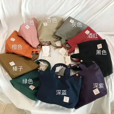 

2019 women Handbags Candy bag multi-color one-shoulder diagonal hand bag canvas bags bolsa feminina