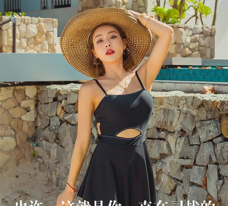 Костюмы Ванна 2019 Одна деталь спортивные купальные костюмы женские купальники плюс Размеры Купальник Новый корейский красный сплошной