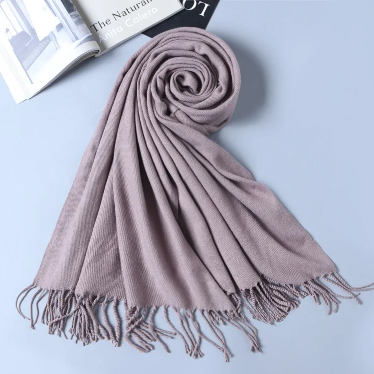 [Lakysilk] зимний клетчатый кашемировый шарф, женское пончо, женские теплые шарфы и шали, Дамский роскошный брендовый хиджаб, шарф из пашмины черного цвета - Цвет: as picture