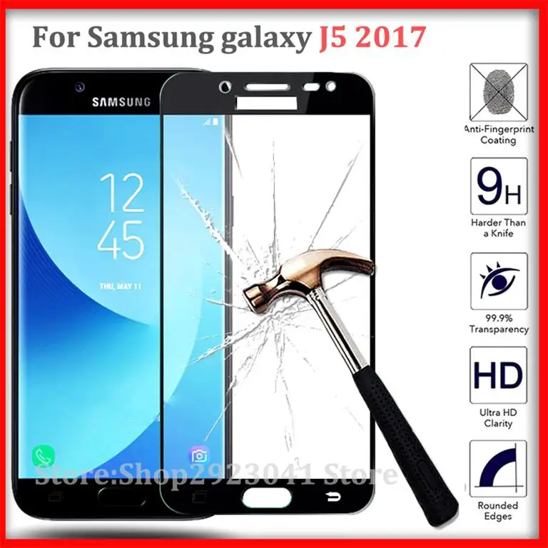 3D полное покрытие закаленное стекло для Samsung Galaxy J5 2017 J 5 J52017 J5pro Европейская версия
