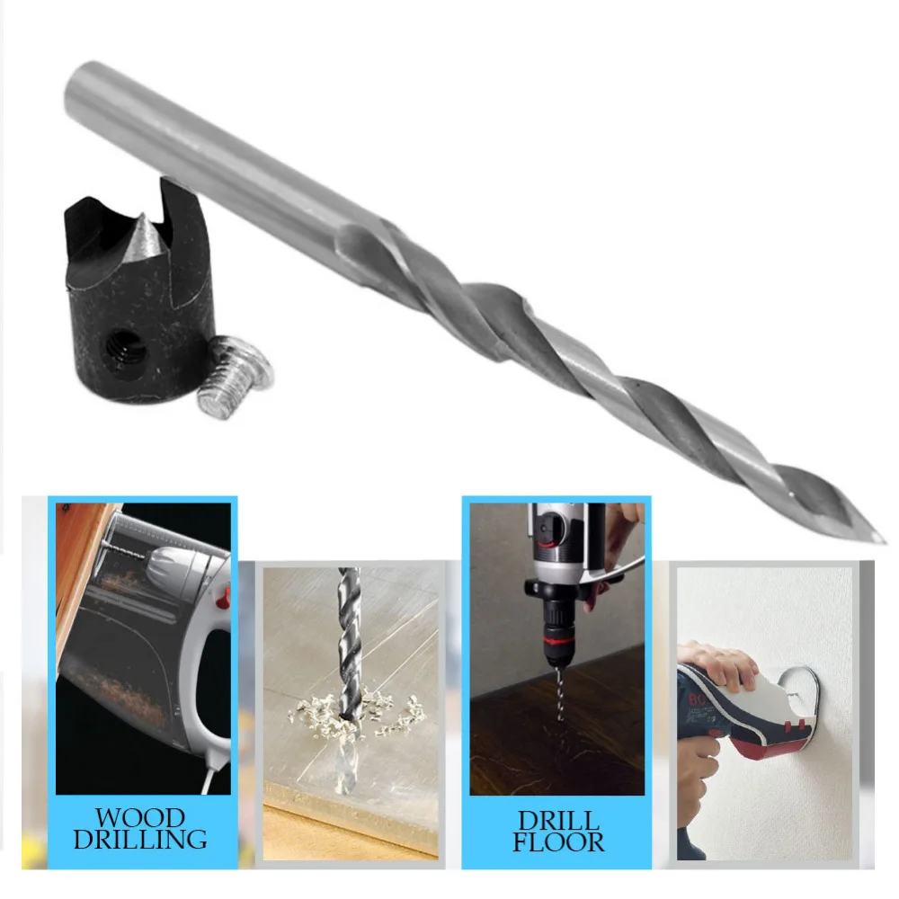 

101mm HSS Power Drill & Saw Drill Bit Steel Titanium Coated Woodworking Wood Twist Carpentry Reamer Power Tool Drill Accessories