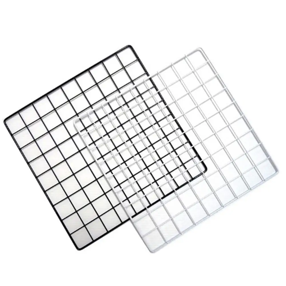 

1pcs Multi-Function Iron Frame Mesh Grid Panel Decor Photo Wall Art Display Organizer 2019 new Storage Holder
