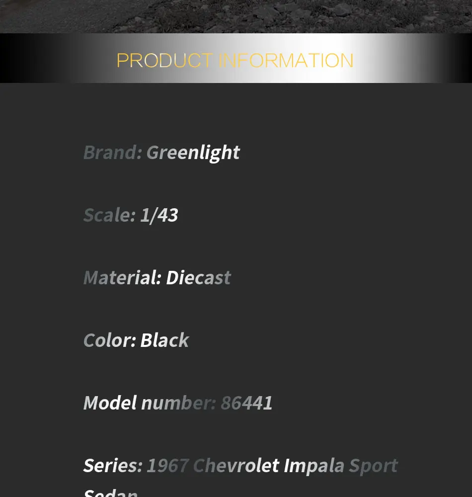 143 1967 CHEVROLET IMPALA SPORT SEDEN SPN SUPERNATURAL JOIN THE HUNT DIE-CAST CAR Model Limited Edition (2)
