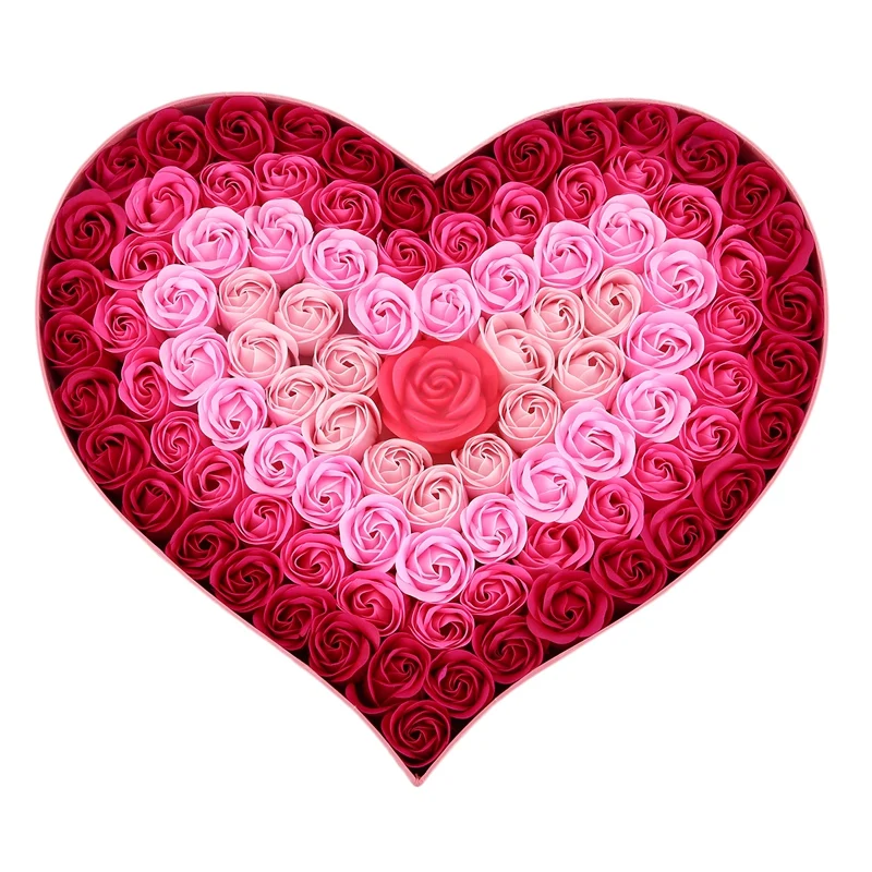 

Home Decra Bathroom Scented Guest Soap Flower Shaped Rose Petals for Valentine'S Day Decoration Flowers 100Pcs=1Set Cleansing