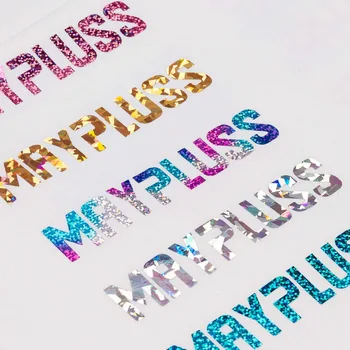 

50*20cm/20"x7.8" Heat Transfer Vinyl Sheets Colorful Laser Holographic Easy to Weed Iron on HTV for T-Shirts Craft Garment Vinyl