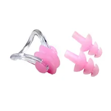 Водонепроницаемые зажимы для носа для плавания и 2 Заглушки для ушей 3 шт./компл. Мягкая Силиконовая защита для носа аксессуары для плавания с коробкой для хранения