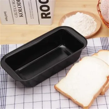 

Toast Box Baguette Bread Metal Carbon Steel Non Sticky Cake Cheese Baking Mold Household Kitchen Bread Baking Tray Black Golden